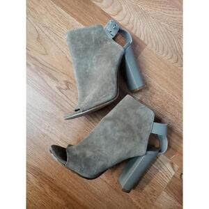 Vince Open Toe Pumps sz 7.5 / 38 Leather  Booties ITALY